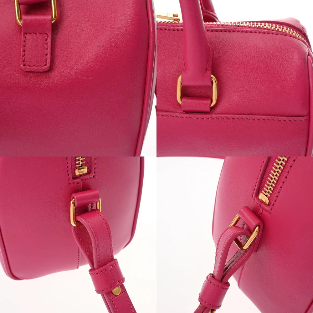 SAINT LAURENT Baby Duffle Shoulder Bag Pink Leather - Picture 8 of 9